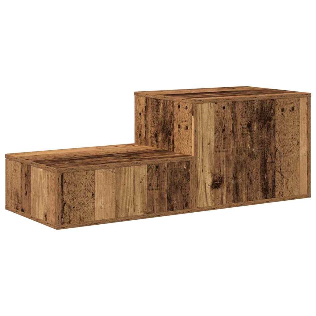vidaXL Szafka do przechowywania 2 pcs Stare drewno 127 x 41 x 40 cm