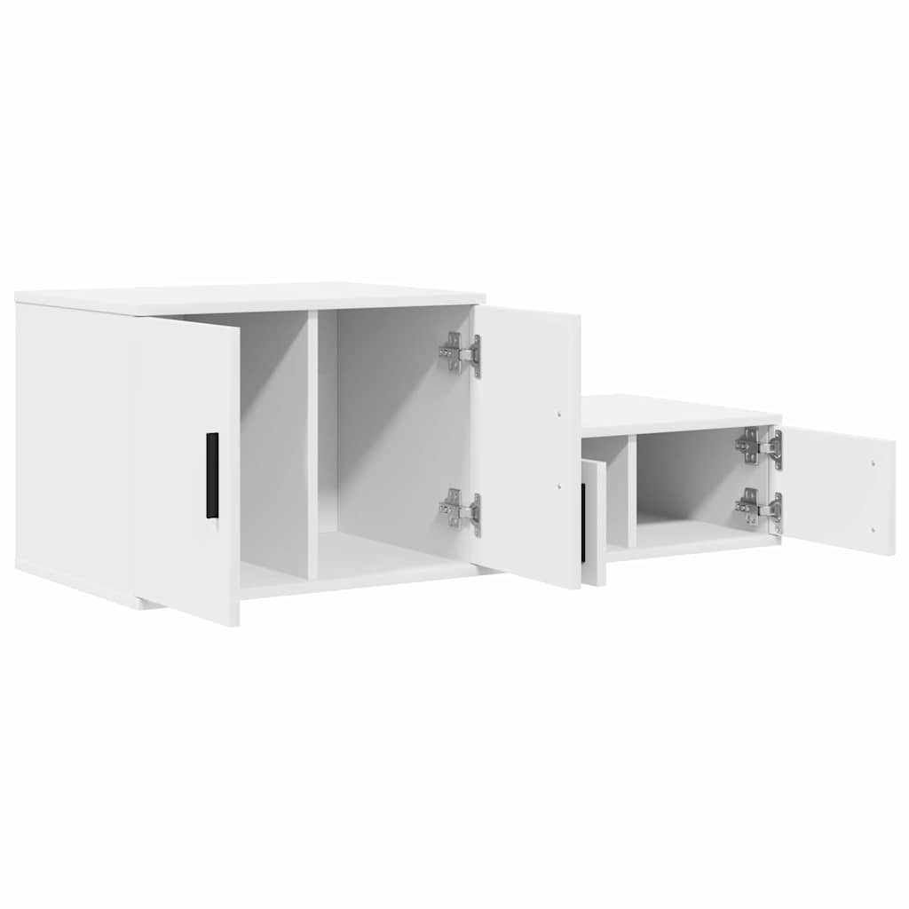 vidaXL Szafka do przechowywania 2 pcs Biały 118 x 41 x 40 cm