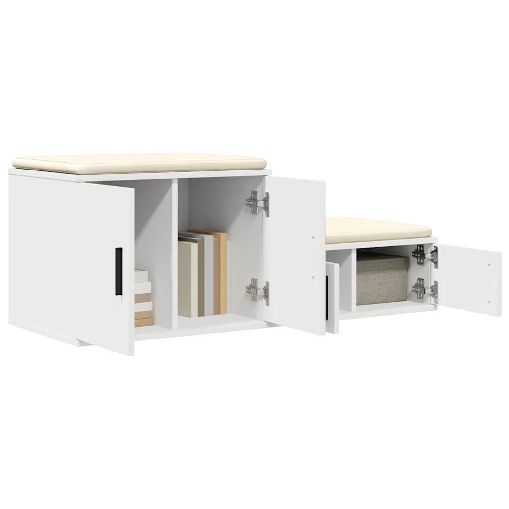 vidaXL Szafka do przechowywania 2 pcs Biały 118 x 41 x 40 cm