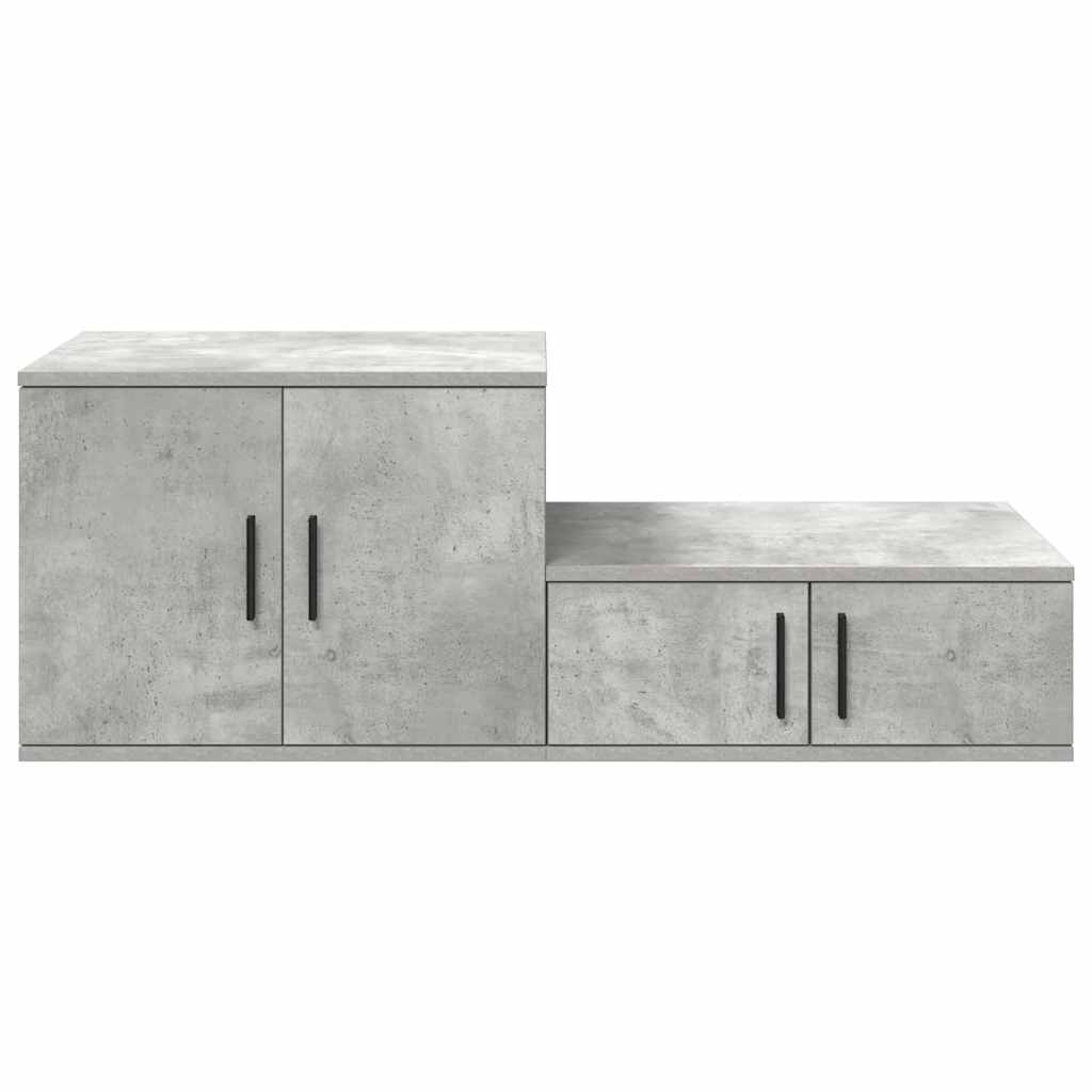vidaXL Szafka do przechowywania 2 pcs Betonowy szary 108 x 41 x 40 cm