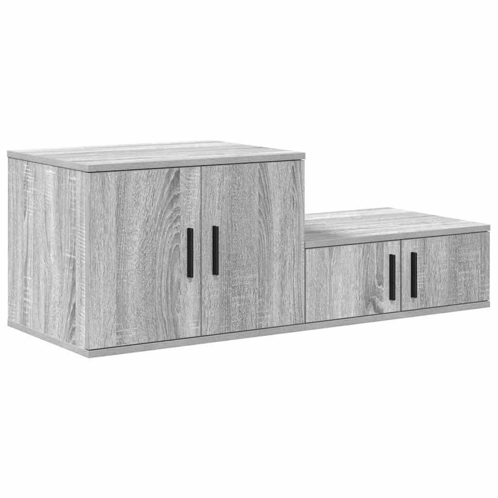 vidaXL Szafka do przechowywania 2 pcs Szary Sonoma 108 x 41 x 40 cm