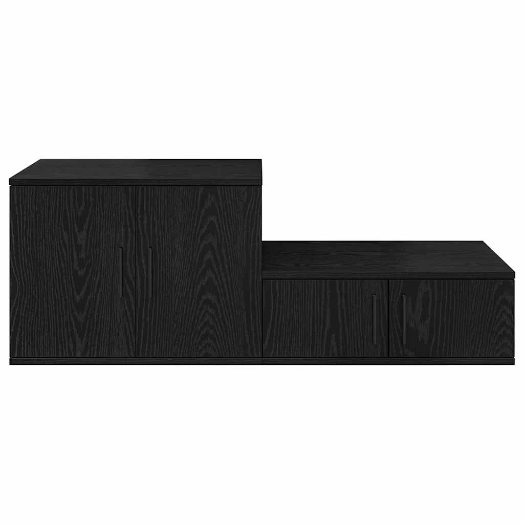 vidaXL Szafka do przechowywania 2 pcs Czarny Dąb 103 x 41 x 40 cm