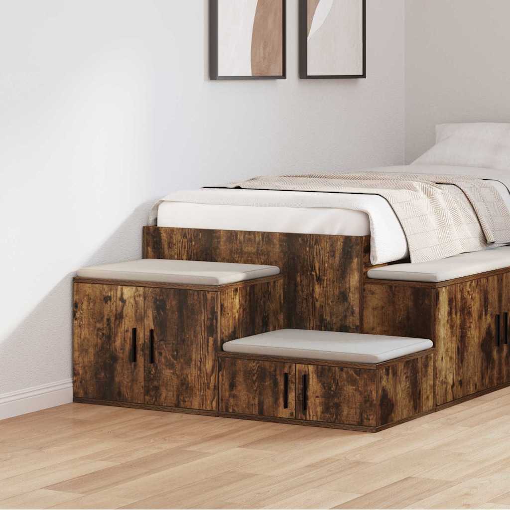 vidaXL Szafka do przechowywania 2 pcs Dąb wędzony 103 x 41 x 40 cm