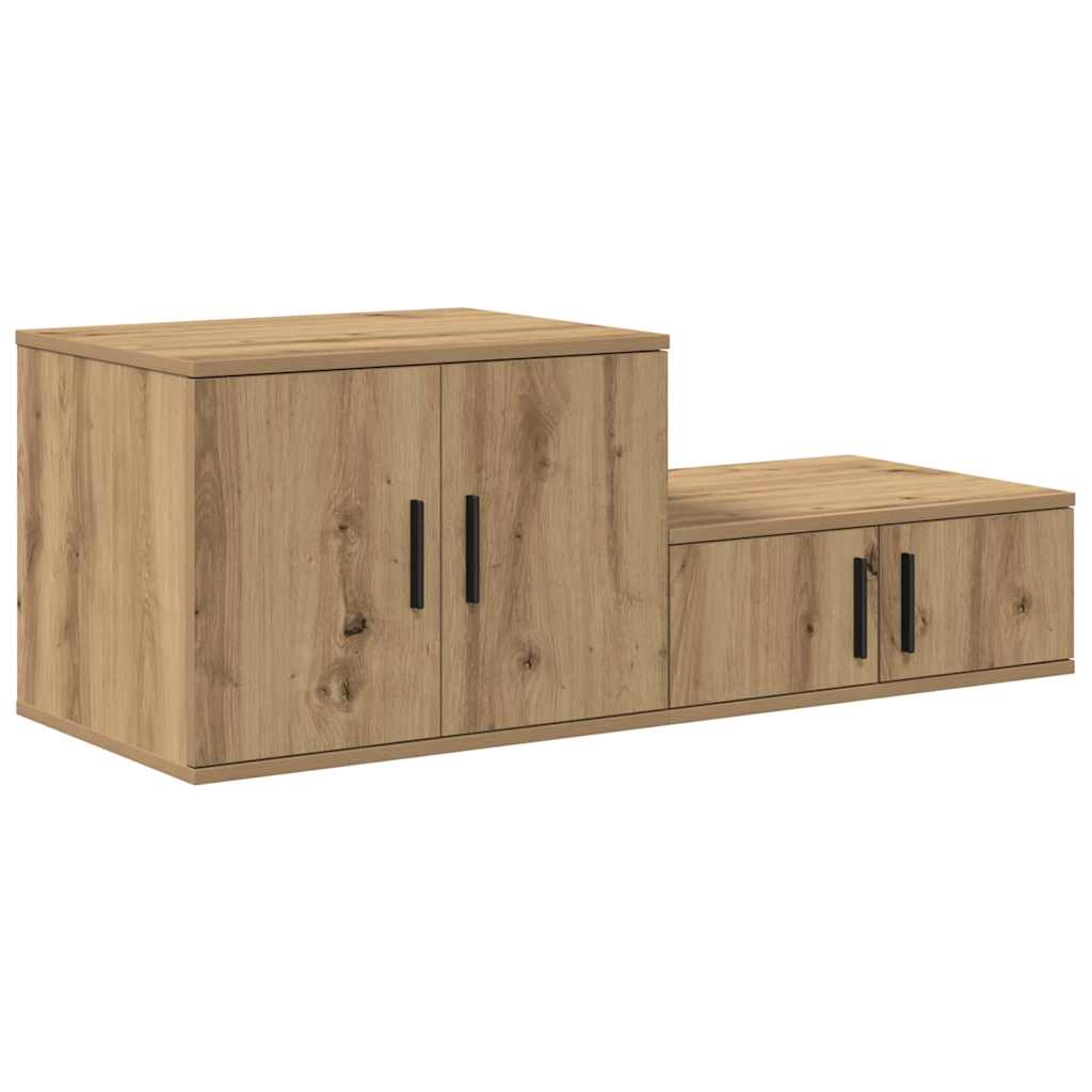 vidaXL Szafka do przechowywania 2 pcs Dąb rzemieślniczy