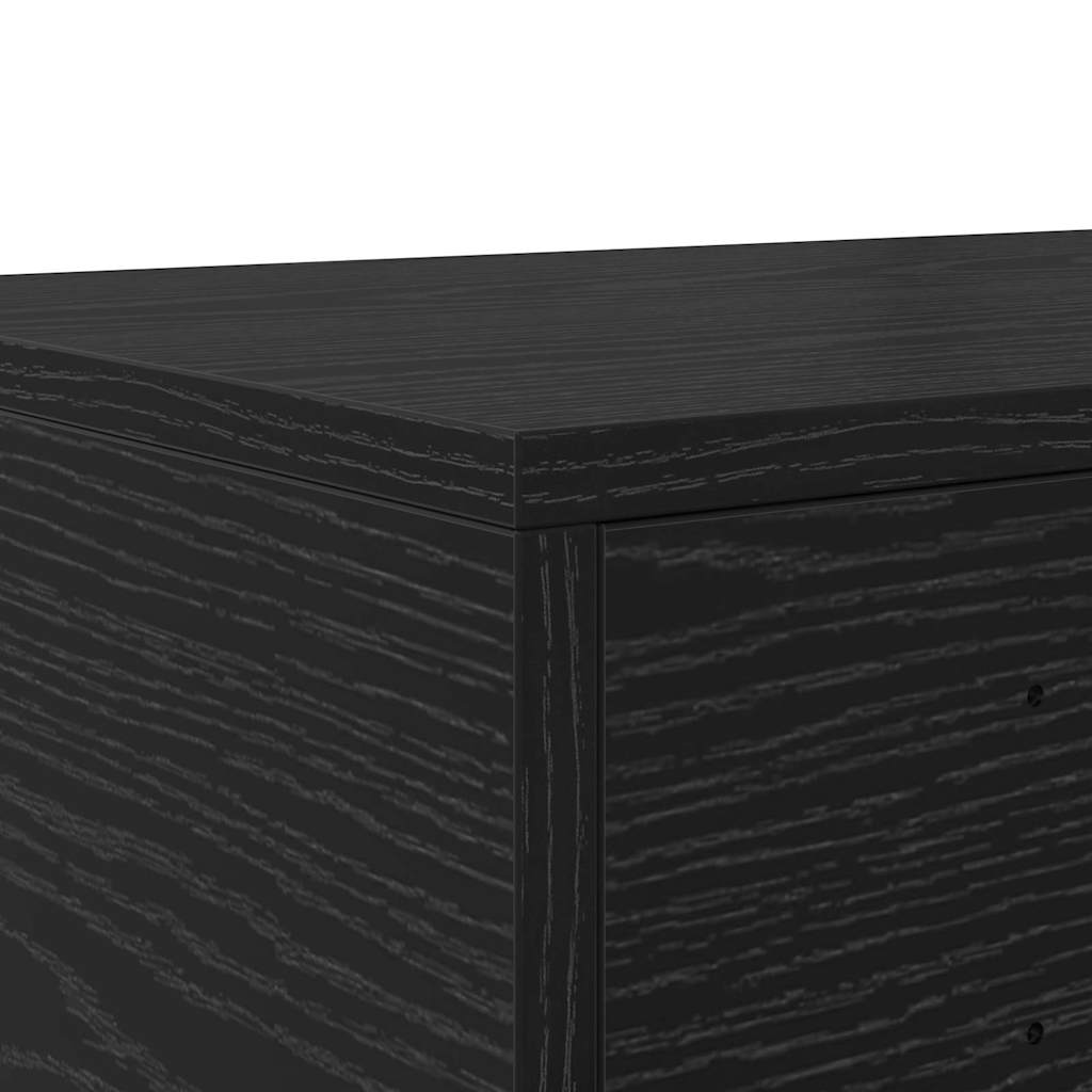 vidaXL Szuflady do łóżka z szufladą Czarny Dąb 100 x 36,5 x 16,5 cm