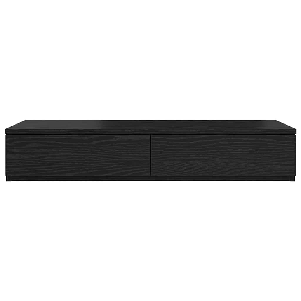 vidaXL Szuflady do łóżka z szufladą Czarny Dąb 100 x 36,5 x 16,5 cm