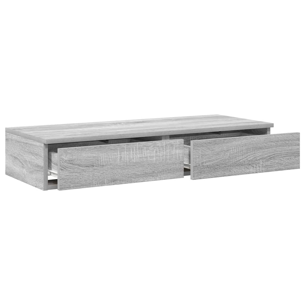 vidaXL Szuflady do łóżka z szufladą Szary Sonoma 100 x 36,5 x 16,5 cm