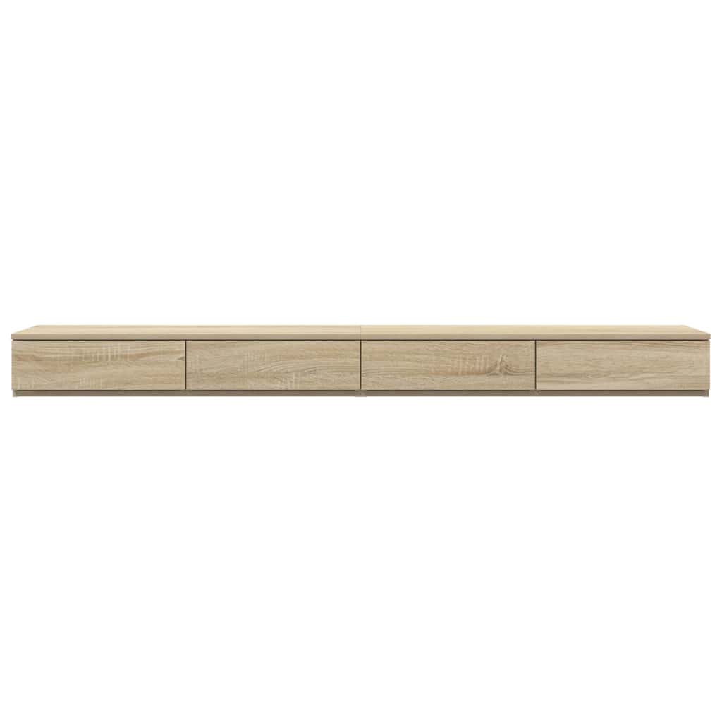 vidaXL Szuflady do łóżka z szufladą Dąb Sonoma 200 x 36,5 x 16,5 cm