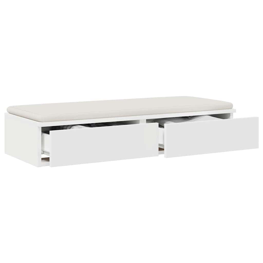 vidaXL Szuflady do łóżka z szufladą Biały 80 x 36,5 x 16,5 cm