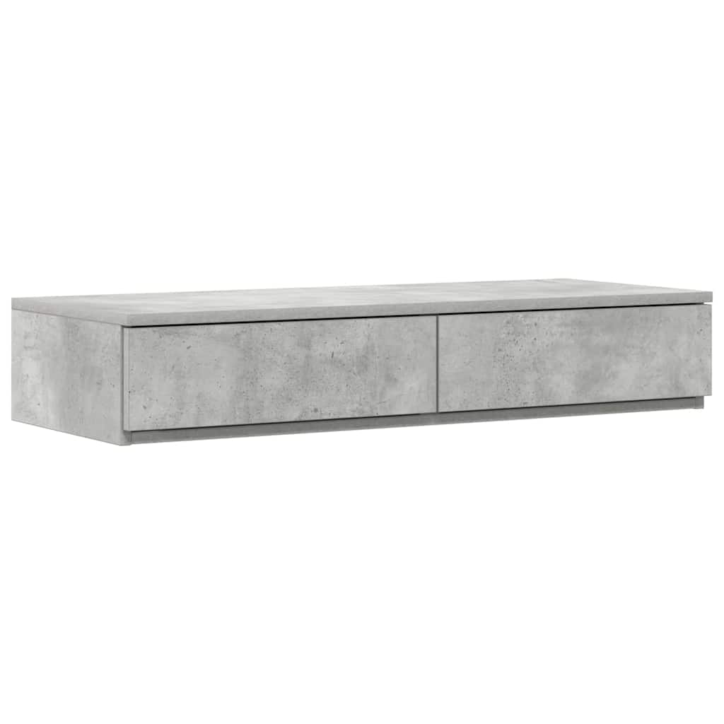 vidaXL Szuflady do łóżka z szufladą Betonowy szary 80 x 36,5 x 16,5 cm