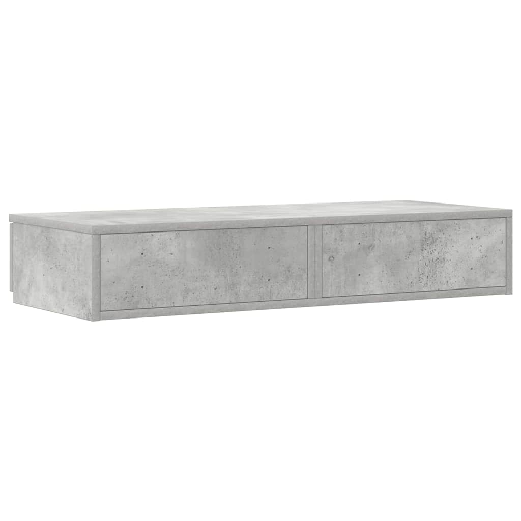 vidaXL Szuflady do łóżka z szufladą Betonowy szary 80 x 36,5 x 16,5 cm