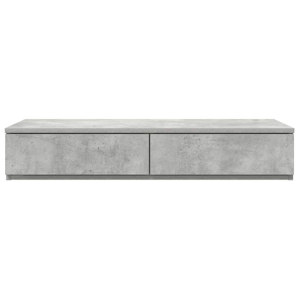 vidaXL Szuflady do łóżka z szufladą Betonowy szary 80 x 36,5 x 16,5 cm