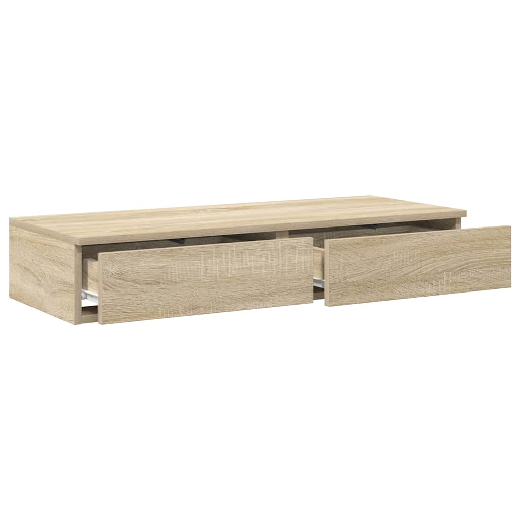 vidaXL Szuflady do łóżka z szufladą Dąb Sonoma 90 x 36,5 x 16,5 cm