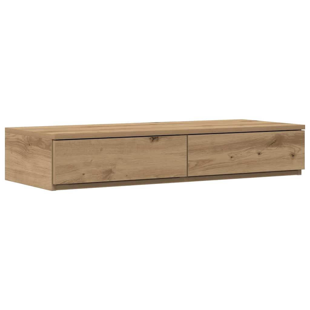 vidaXL Szuflady do łóżka Dąb rzemieślniczy 90 x 36,5 x 16,5 cm