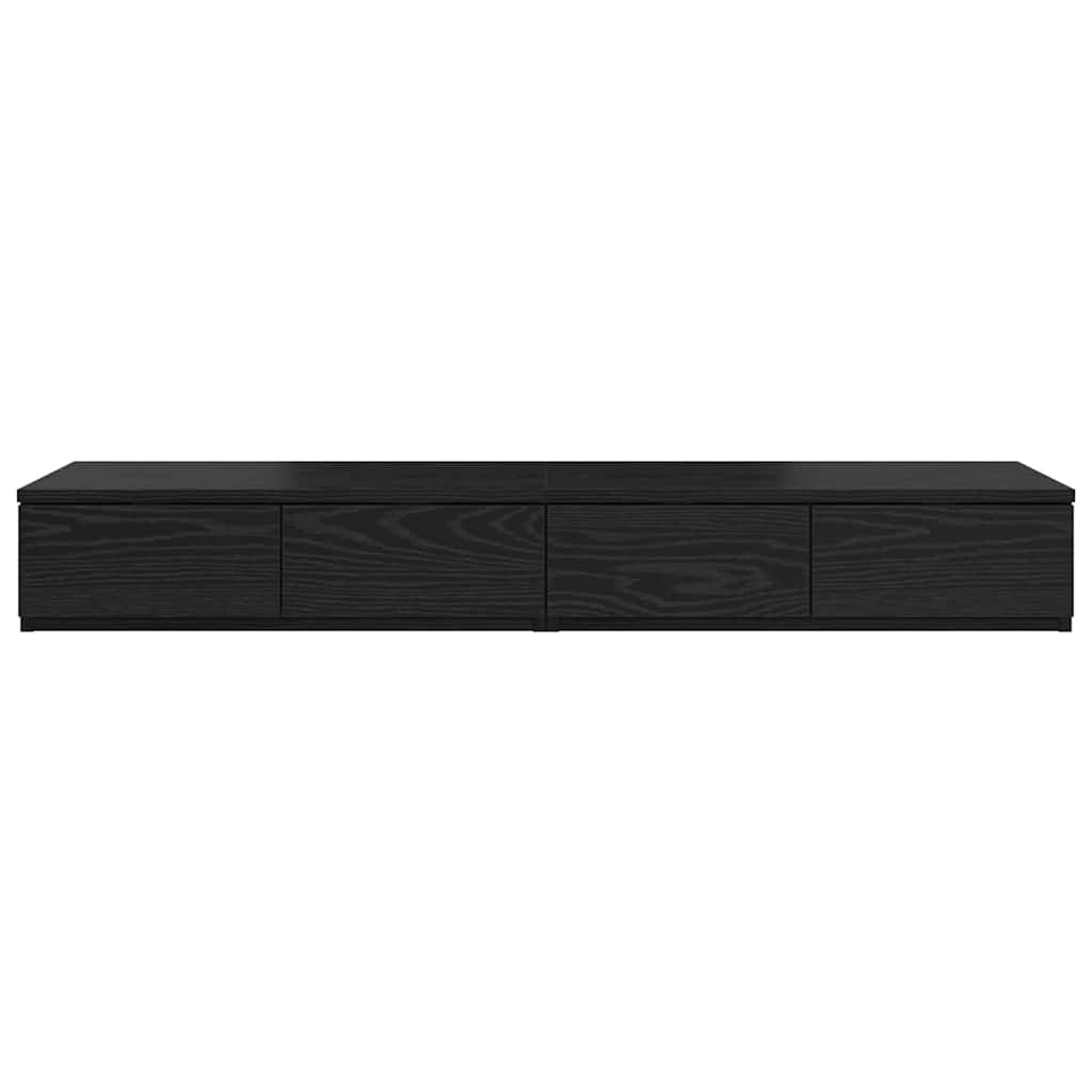 vidaXL Szuflady do łóżka z szufladą Czarny Dąb 120 x 36,5 x 16,5 cm
