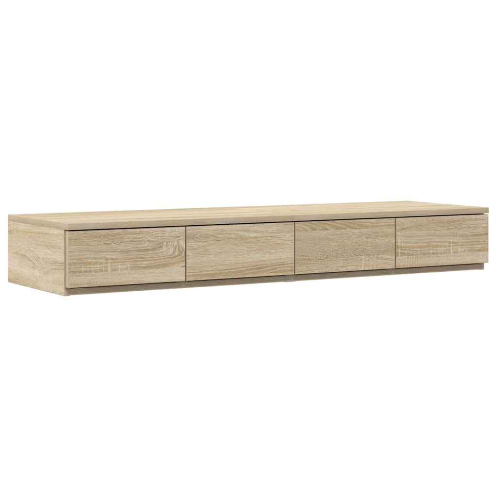 vidaXL Szuflady do łóżka z szufladą Dąb Sonoma 120 x 36,5 x 16,5 cm