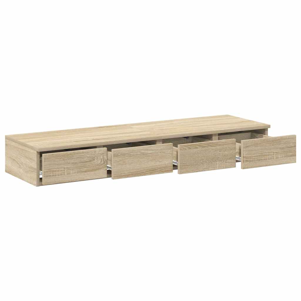 vidaXL Szuflady do łóżka z szufladą Dąb Sonoma 120 x 36,5 x 16,5 cm
