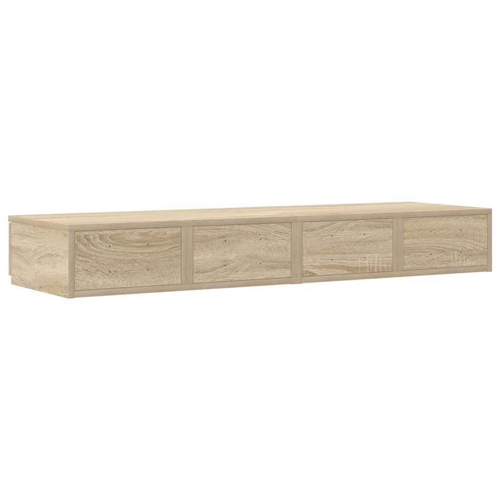 vidaXL Szuflady do łóżka z szufladą Dąb Sonoma 120 x 36,5 x 16,5 cm