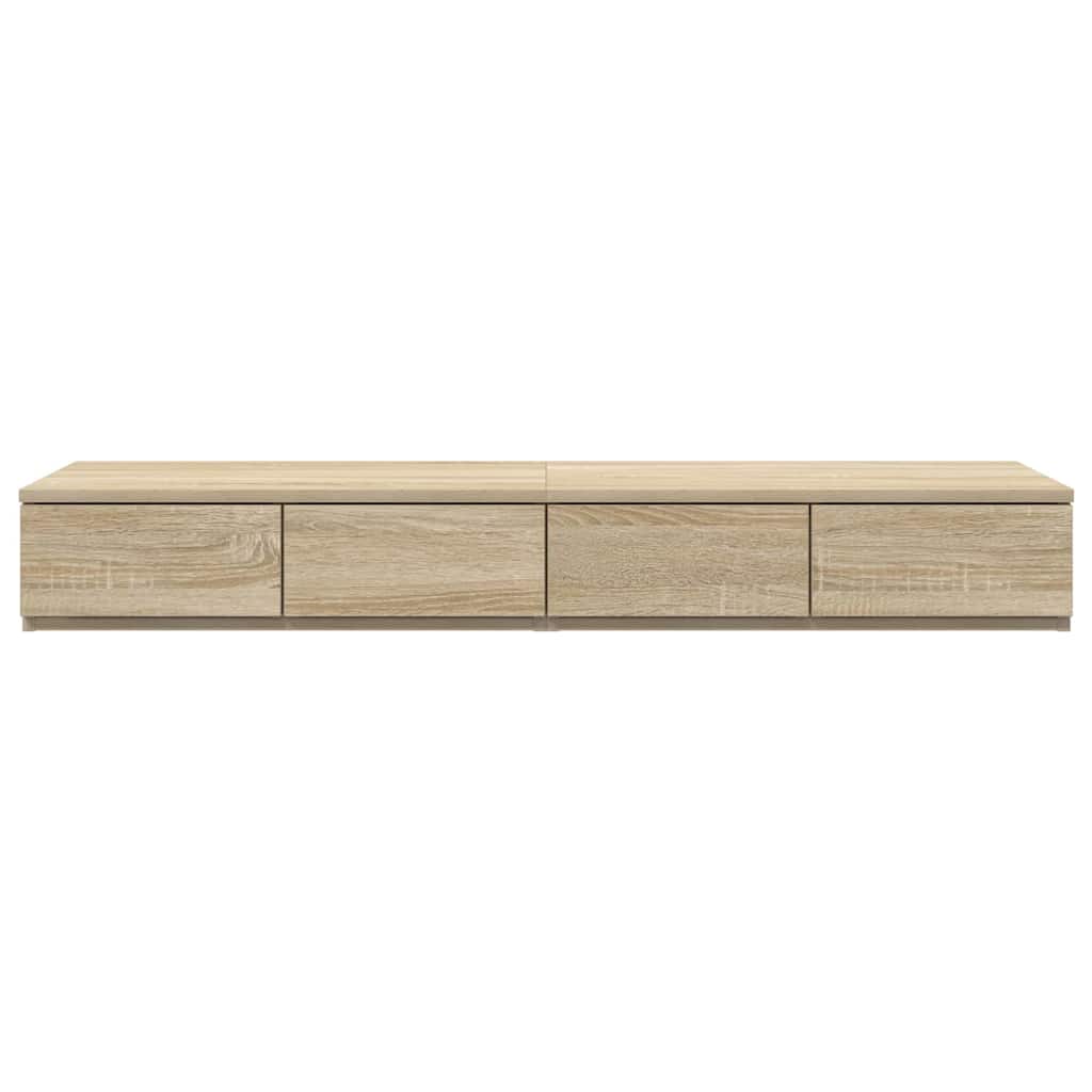 vidaXL Szuflady do łóżka z szufladą Dąb Sonoma 120 x 36,5 x 16,5 cm