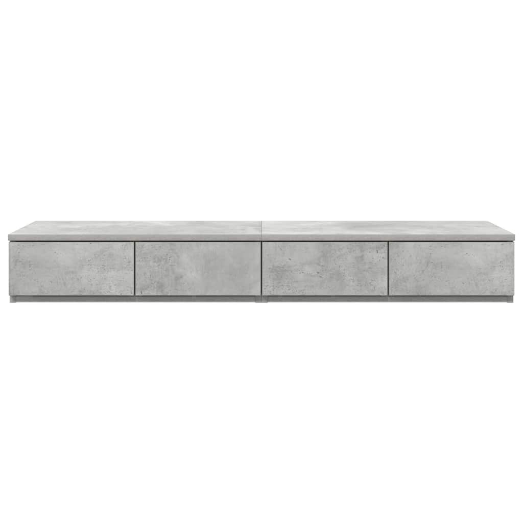 vidaXL Szuflady do łóżka Betonowy szary 120 x 36,5 x 16,5 cm