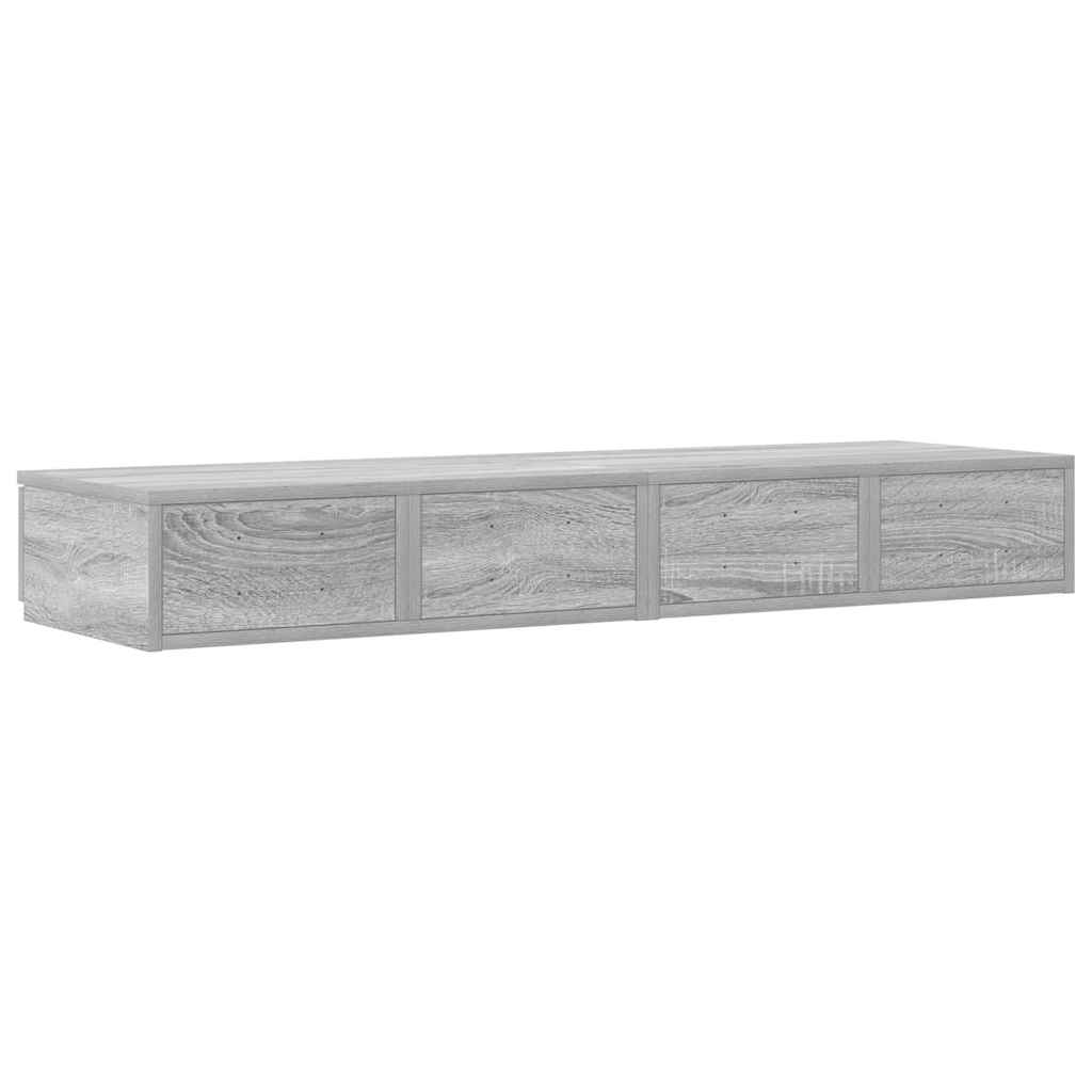 vidaXL Szuflady do łóżka z szufladą Szary Sonoma 120 x 36,5 x 16,5 cm