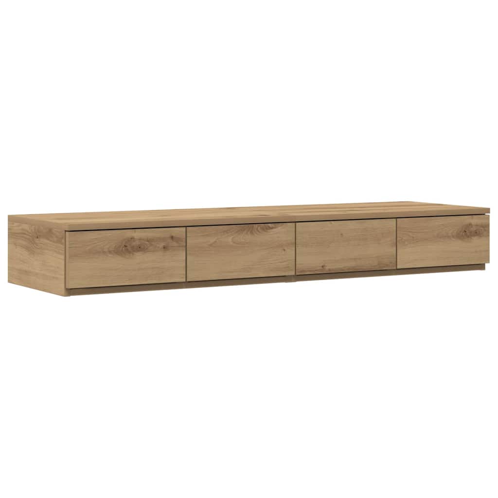 vidaXL Szuflady do łóżka Dąb rzemieślniczy 120 x 36,5 x 16,5 cm