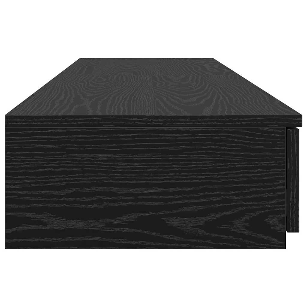 vidaXL Szuflady do łóżka z szufladą Czarny Dąb 150 x 36,5 x 16,5 cm