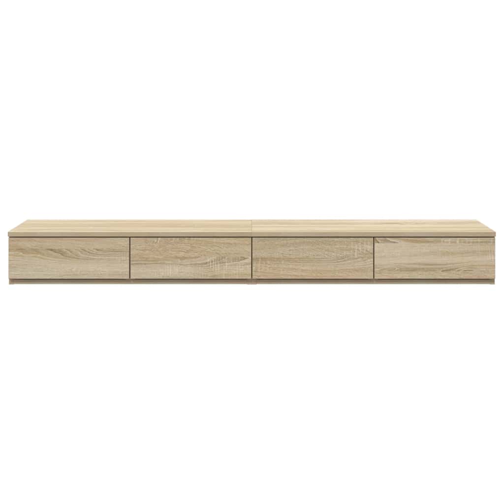 vidaXL Szuflady do łóżka z szufladą Dąb Sonoma 150 x 36,5 x 16,5 cm