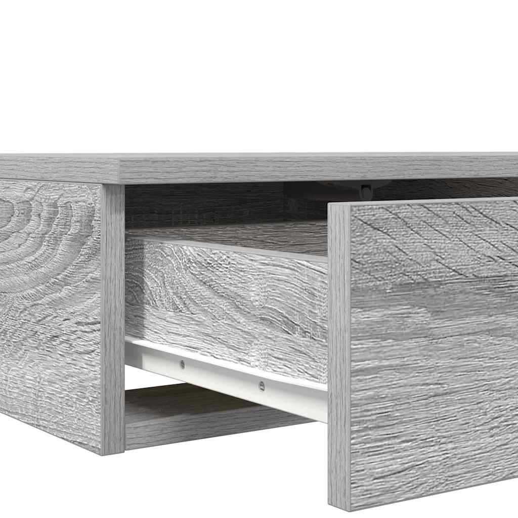 vidaXL Szuflady do łóżka z szufladą Szary Sonoma 150 x 36,5 x 16,5 cm