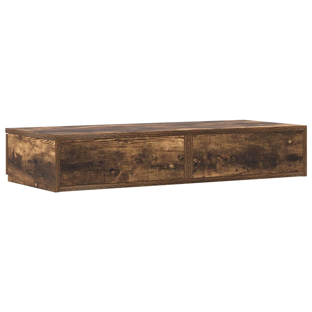 vidaXL Szuflady do łóżka Dąb wędzony 75 x 36,5 x 16,5 cm