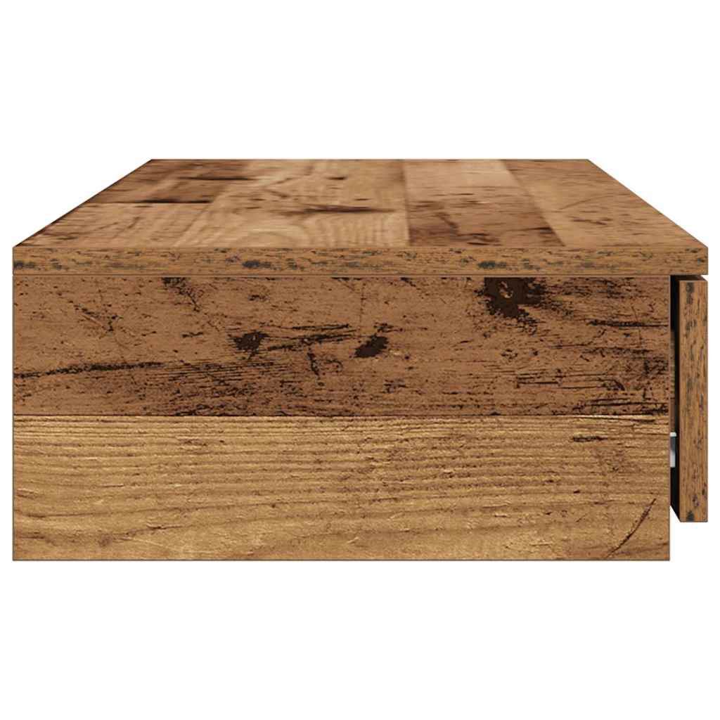 vidaXL Szuflady do łóżka Stare drewno 75 x 36,5 x 16,5 cm