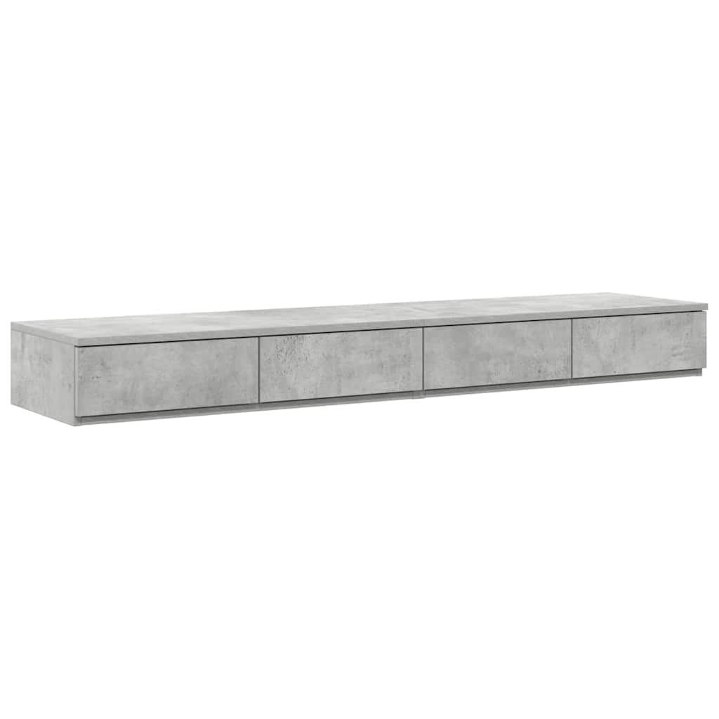 vidaXL Szuflady do łóżka Betonowy szary 160 x 36,5 x 16,5 cm