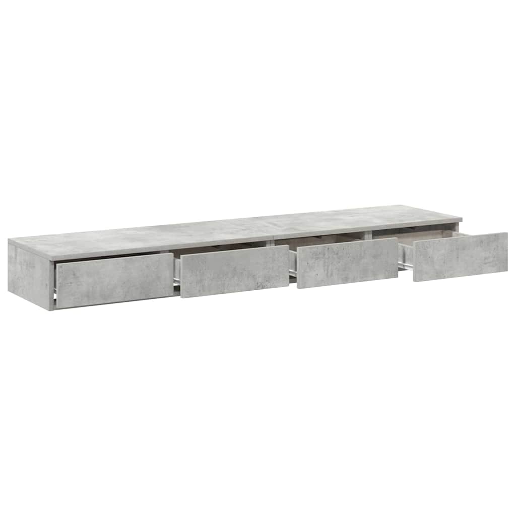 vidaXL Szuflady do łóżka Betonowy szary 160 x 36,5 x 16,5 cm