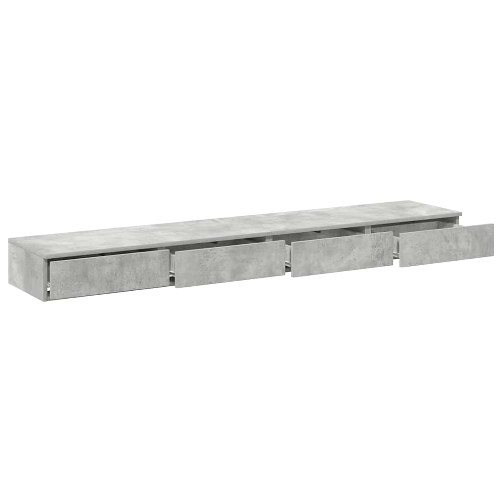 vidaXL Szuflady do łóżka Betonowy szary 180 x 36,5 x 16,5 cm