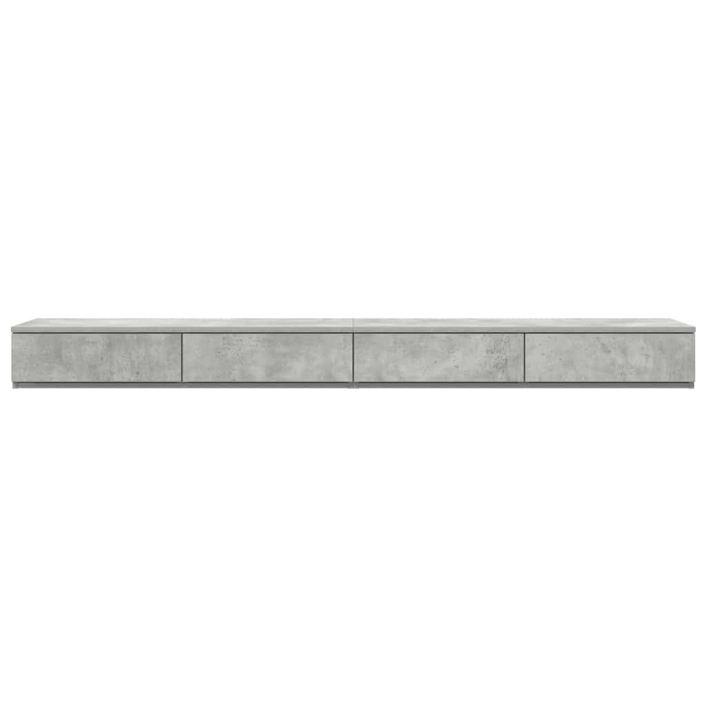 vidaXL Szuflady do łóżka Betonowy szary 180 x 36,5 x 16,5 cm