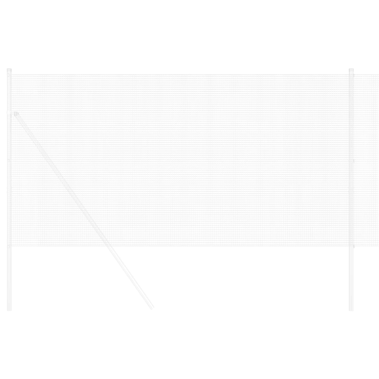 vidaXL Spawana siatka ogrodzeniowa Srebrny