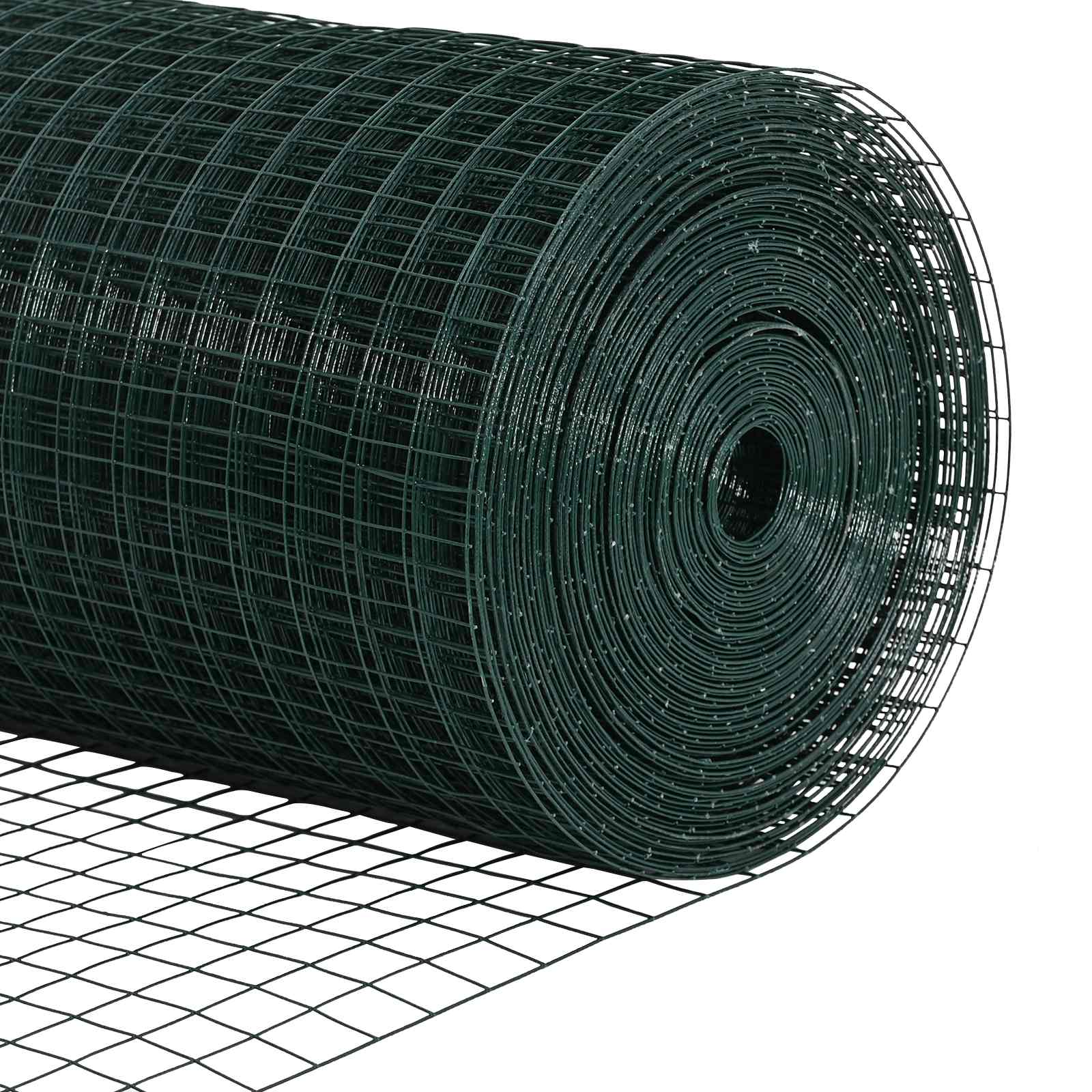 vidaXL Spawana siatka ogrodzeniowa Zielony
