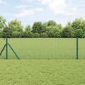 vidaXL Spawana siatka ogrodzeniowa Zielony