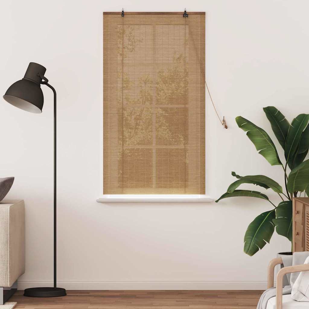 vidaXL Roleta brązowy 80 x 160 cm Bambus