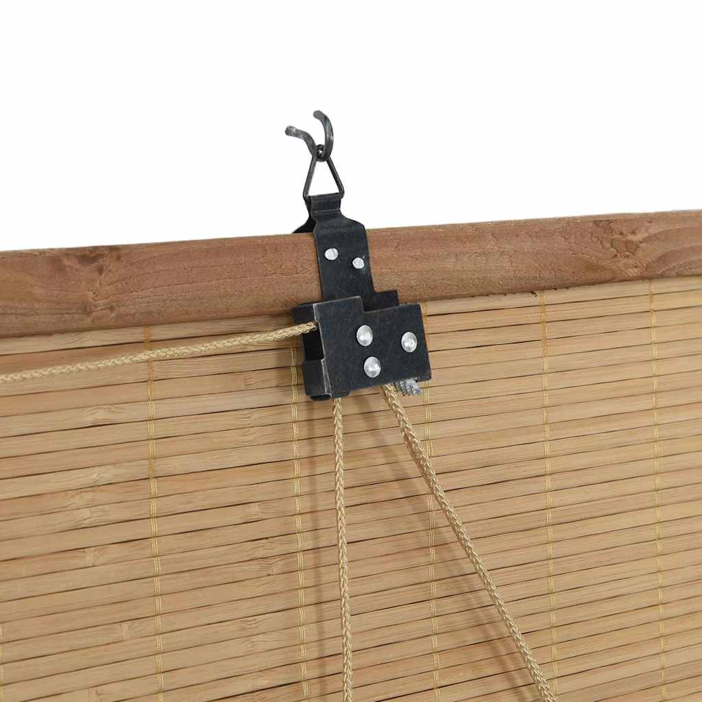 vidaXL Roleta brązowy 80 x 220 cm Bambus