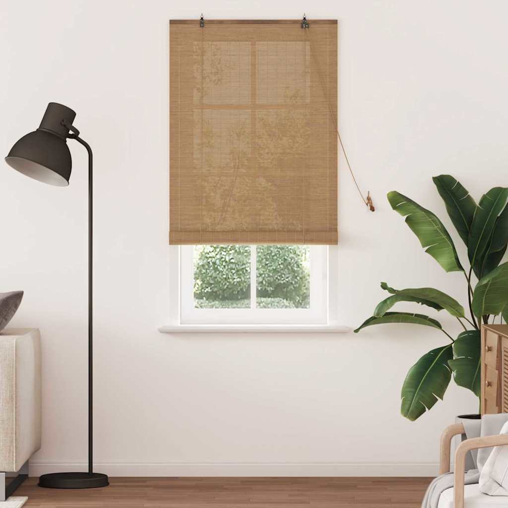 vidaXL Roleta brązowy 80 x 220 cm Bambus