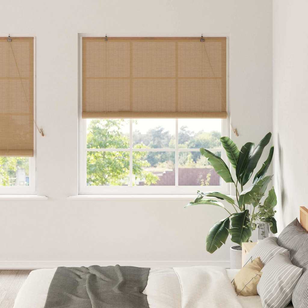 vidaXL Roleta brązowy 140 x 220 cm Bambus