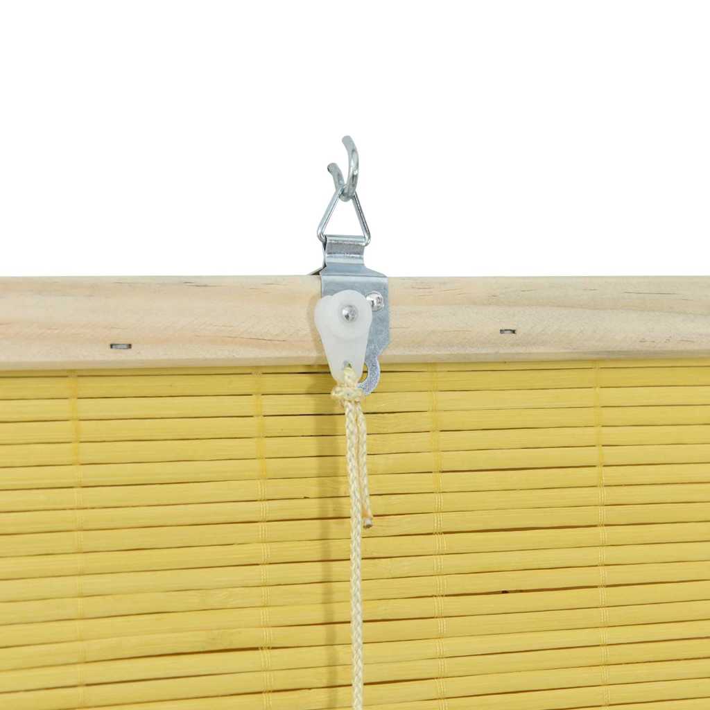 vidaXL Roleta żółty 60 x 220 cm Bambus