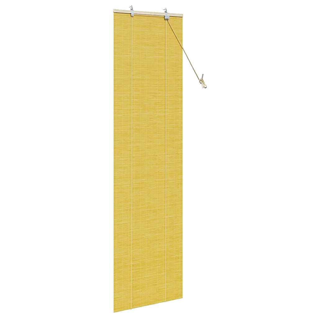 vidaXL Roleta żółty 60 x 220 cm Bambus