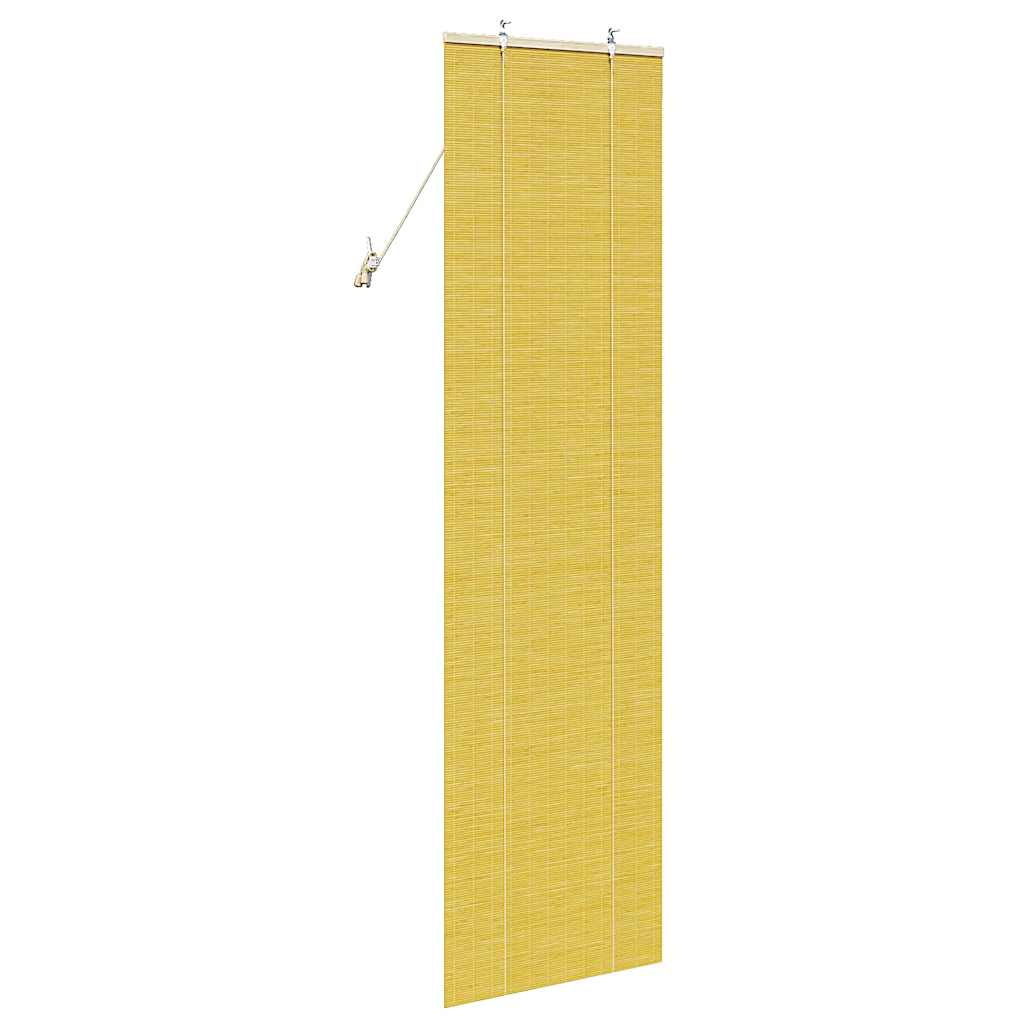 vidaXL Roleta żółty 60 x 220 cm Bambus