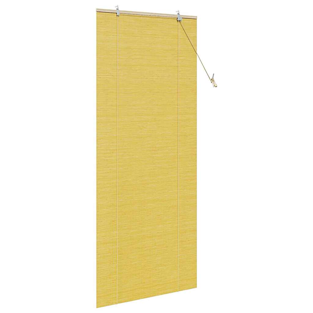 vidaXL Roleta żółty 80 x 220 cm Bambus