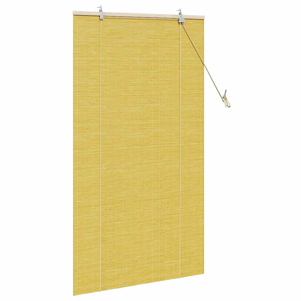 vidaXL Roleta żółty 90 x 160 cm Bambus