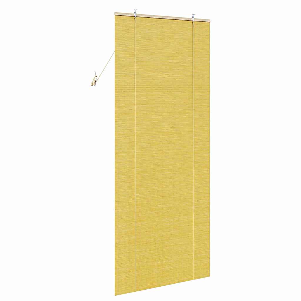 vidaXL Roleta żółty 90 x 220 cm Bambus