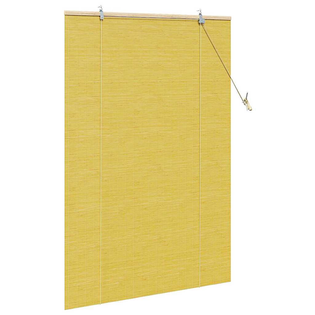 vidaXL Roleta żółty 100 x 160 cm Bambus