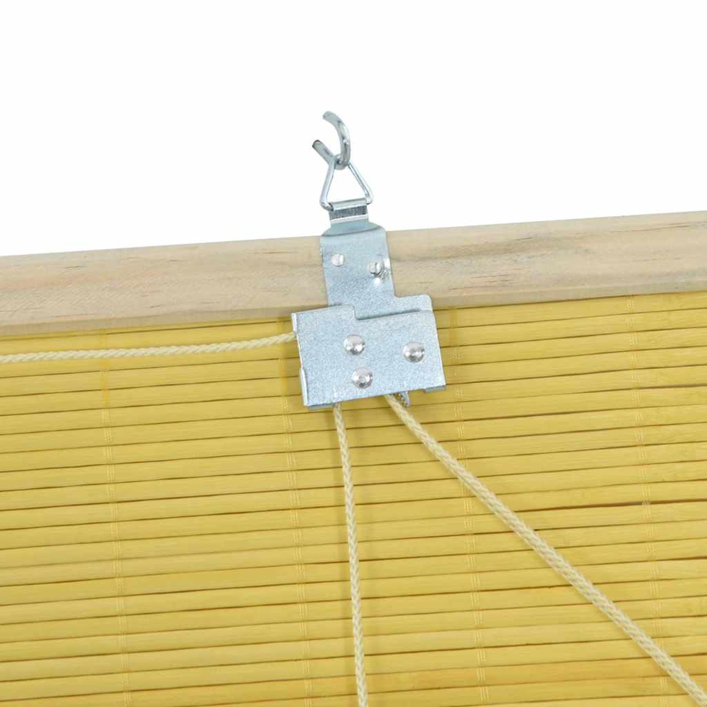 vidaXL Roleta żółty 100 x 220 cm Bambus
